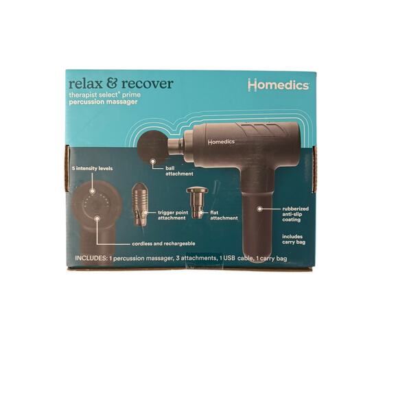 Hometics Relax & Recover Therapist Select Percussion Massager NIB - Picture 2 of 2
